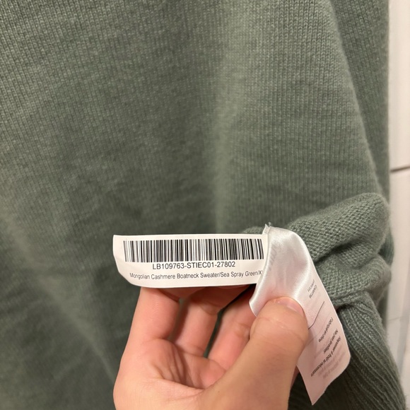 Quince Mongolian Cashmere Boatneck Sweater Seaspray Green - Picture 5 of 7